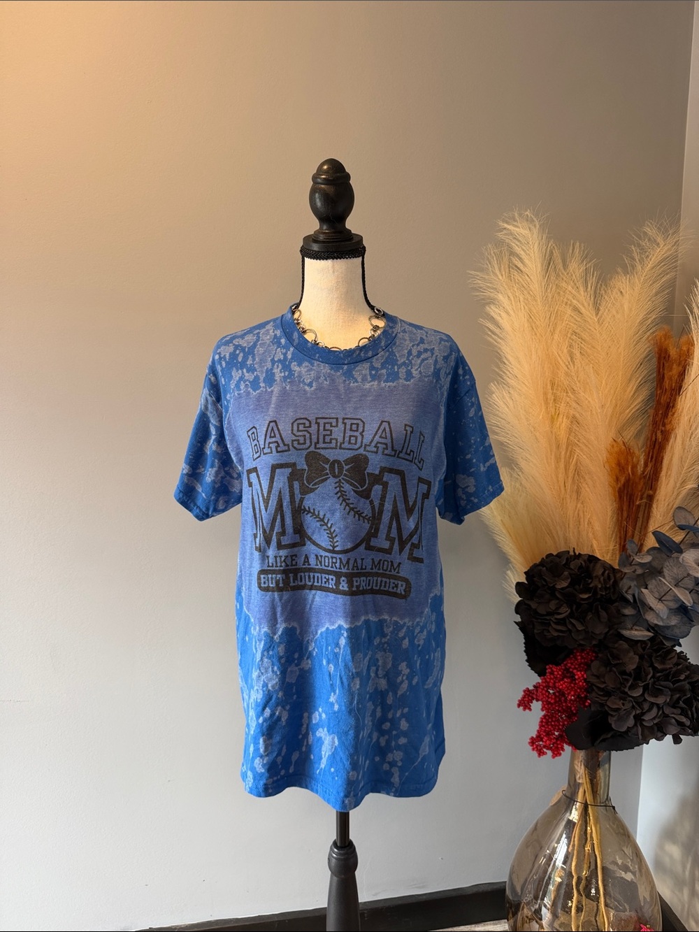 Gildan Blue Baseball Mom Short Sleeve Tee